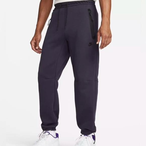 Nike Sportswear Tech Fleece Jogger Pants Mens Medium Purple  DQ4312 540 Ravens - Picture 1 of 14